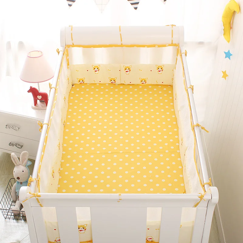 Ins Summer Breathable Cradle Protector Crib Enclosure Collision Crib Bed Sides Baby Crib Clothes Baby Products Children's beds (3)
