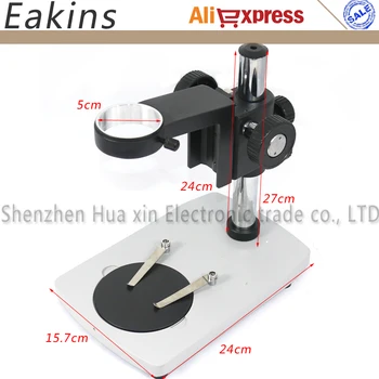 

Upper and Down Adjustable Industrial Video Camera Holder Table Stand 50mm Ring Lens Fixed For Lab VGA USB HDMI Microscope Camera