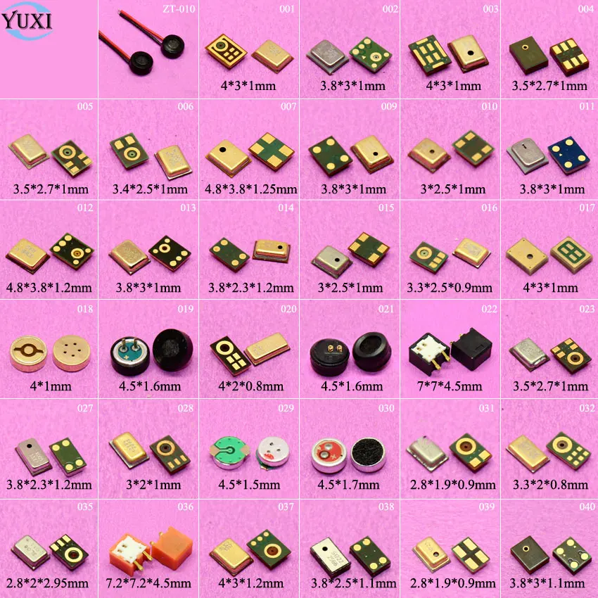 

YuXi 35 Models Microphone Inner Mic Speaker Receiver Replacement Parts For Nokia HTC Samsung Moto Xiaomi Redmi Lenovo etc