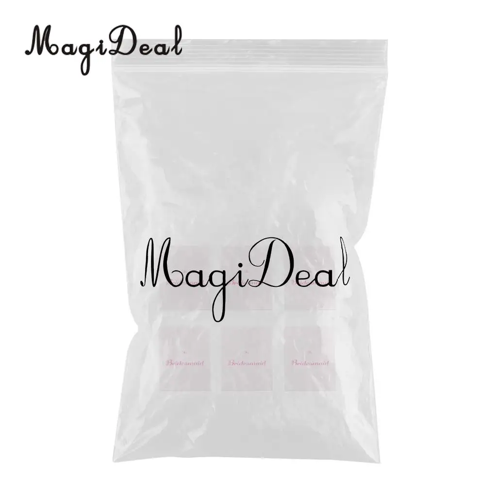  6pcs Large The Bridesmaid Wedding Party Paper Bag with Handle White Accessory Wedding Gift Bag Gift Keepsake Hen Party Bag