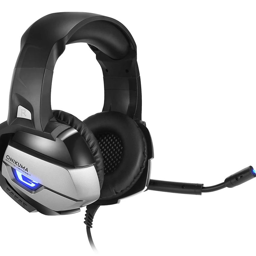 Askmeer PS4 стерео игровая гарнитура с микрофоном лучший шлем глубокий бас PC Игры наушники светодиодный Lgiht для нового Xbox One ноутбука геймера