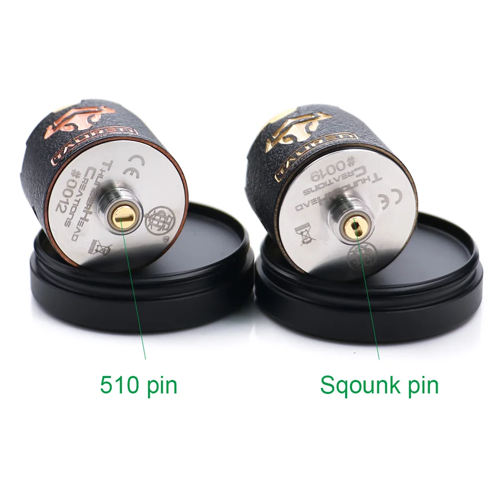 2 шт./лот Vape Tank THC Tauren RDA 810 капельный распылитель 24 мм с 28 отверстиями для воздуха