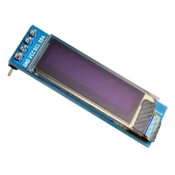 

5PCS/LOT 0.91 inch 12832 white and blue color 128X32 OLED LCD LED Display module 0.91" IIC Communicate