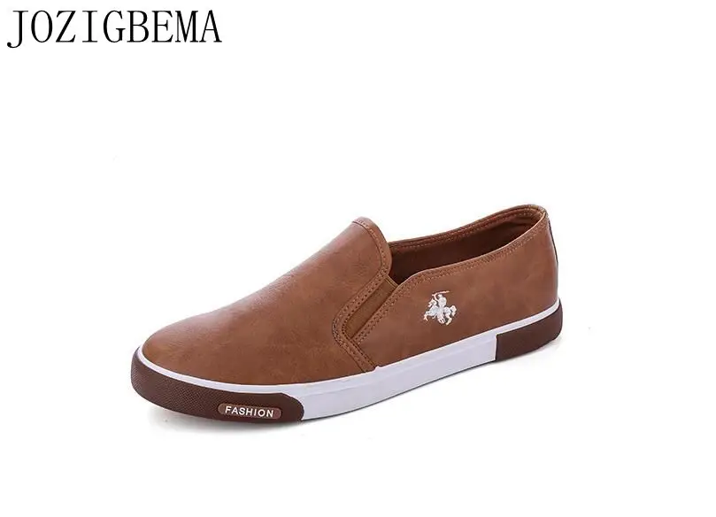 

2018 New Arrive Style Men Casual Shoes pu Male Footwear Comfortable Flat Shoes Slip on Vulcanized Shoes Men Loafers