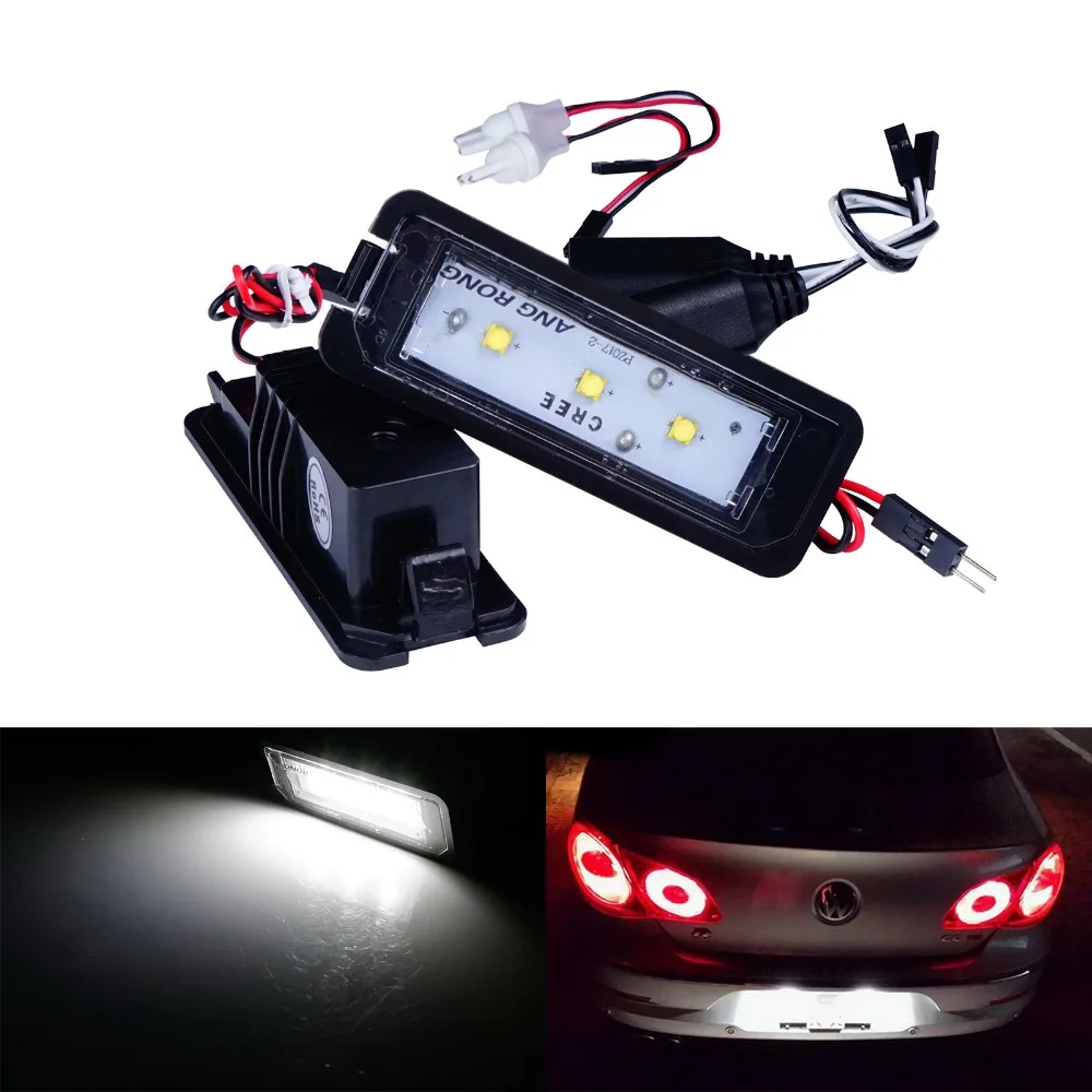 ANGRONG 2x Canbus 15 Вт светодио дный LED номерной знак свет для Porsche Boxster Cayman 911 Carrera Cayenne(958