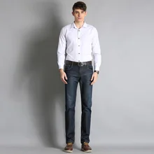 Men Classic Black Denim Jeans Stretch Slim Fit Denim Plus Size28 29 30 31 32 33 34 36 38 Full Long For Men’s Jean