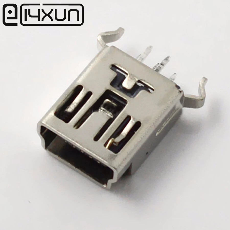 10pcs Mini USB 5 Pin Female Plug Jack Interface Connector SMD SMT 4