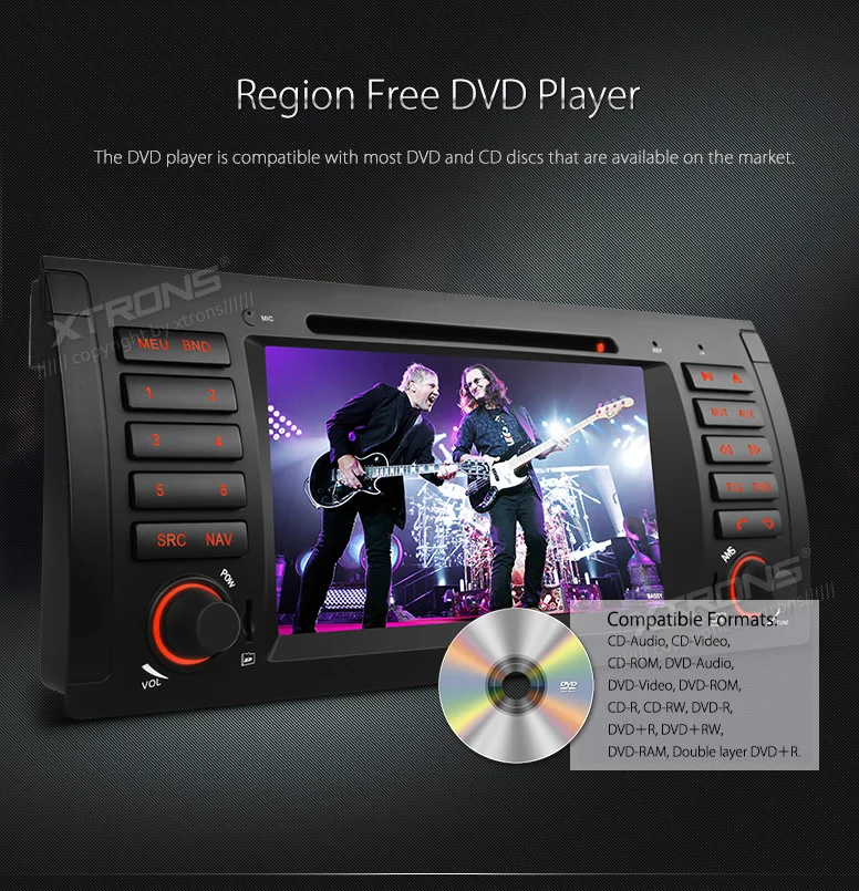 Sale XTRONS 7 inch in Dash HD Digital Touch Screen Car DVD Player CANbus GPS Navigation For BMW E53/320/ X5 1996 1997 1998 1999-2006 11