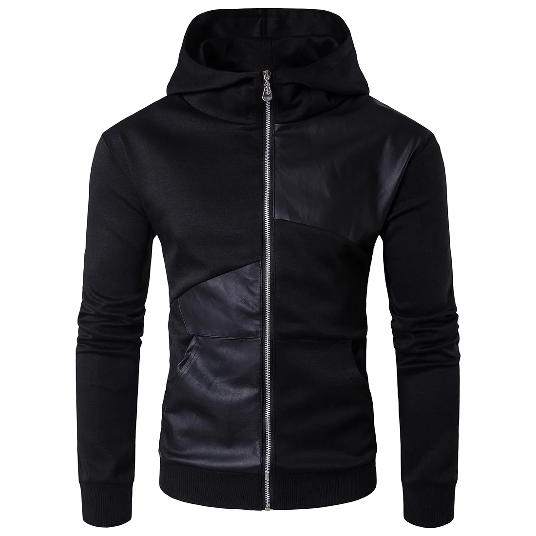 

New Arrival Men Pactchwork Hoodies Slim fit Mens Zipper Sweatshirt Brand-Clothing Male Hoody Top Quality Hoodies men