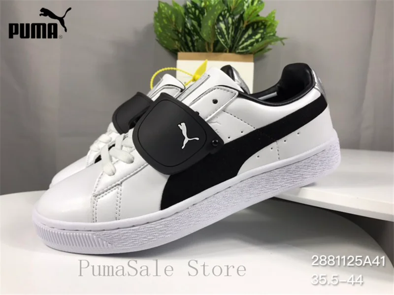 

2018 PUMA x KARLLAGERFELD Men's Shoes Low Top White Sneaker 368071-01 Leather Lightweight Women Badminton Shoes Size EUR35.5-44