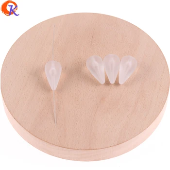 

Cordial Design 100Pcs 15*27MM Matte Beads (Shown As Picture) Elegant Water Drop Acrylic Beads For Hairbow Jewelry Suppliers