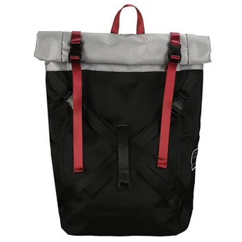 

NEW-Roll Cover Color Shoulder Bag Men'S Bag Leisure Travel Bag Oxford Cloth Bag Casual Art Unique Backpack