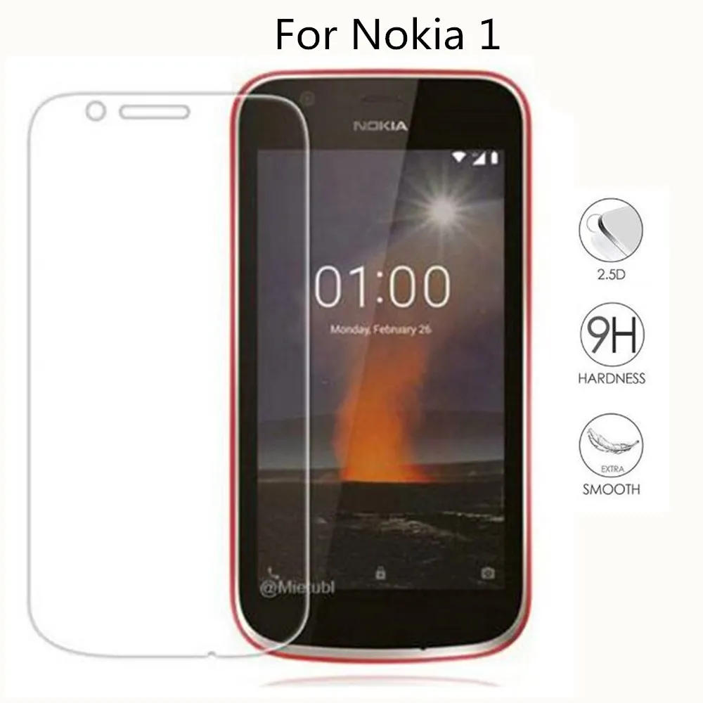 2 шт для Nokia 1 закаленное стекло 2018 Защитная пленка экрана 9H Защитное Nokia1 TA 1047 1056