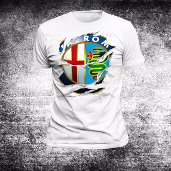 

2019 New Summer Cool Tee Shirt T-Shirt Alfa Power Fun mito,spider,159,147, giulia,4c,8c Moto 3 Romeo Tees Cotton T-shirt