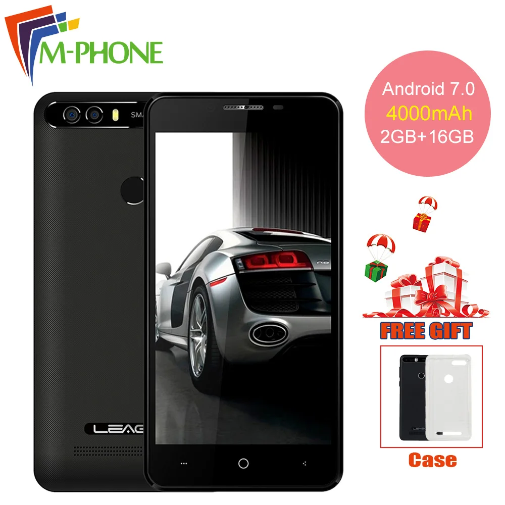 Leagoo Kiicaa Power Mobile Phone 4000 mAh Android 7 0 2GB 16GB Quad Core Smartphone Dual
