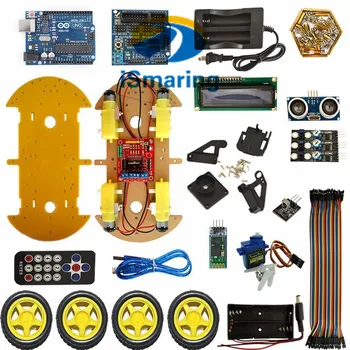 

Official iSmaring DIY RC Bluetooth Smart Car Kit Multifunction Controlled Robot Kits for UNO Diy Wheeled Robotic Car Chassis Diy