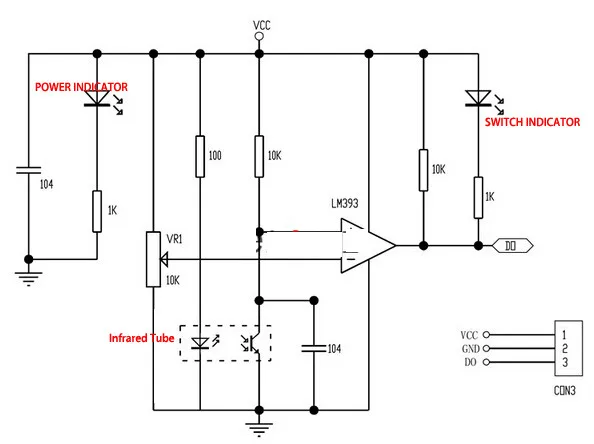 10 шт./лот ИК инфракрасный обходом препятствий Сенсор модуль для Arduino салона автомобиля Робот 3-жильный светоотражающий фотоэлектрический