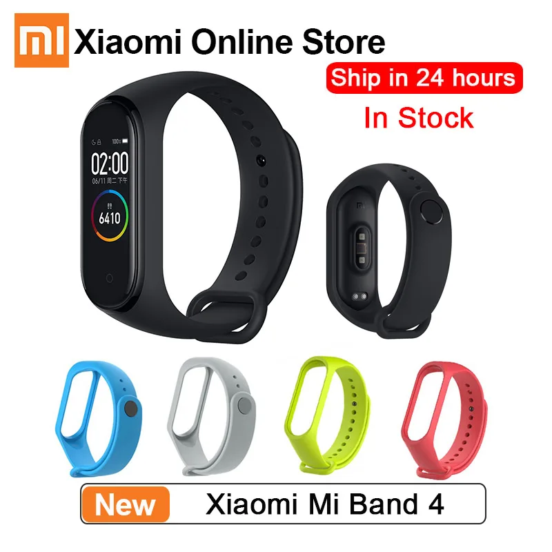 Xiaomi Mi Band 4 Smart AI фитнес трекер для измерения сердечного ритма Bluetooth
