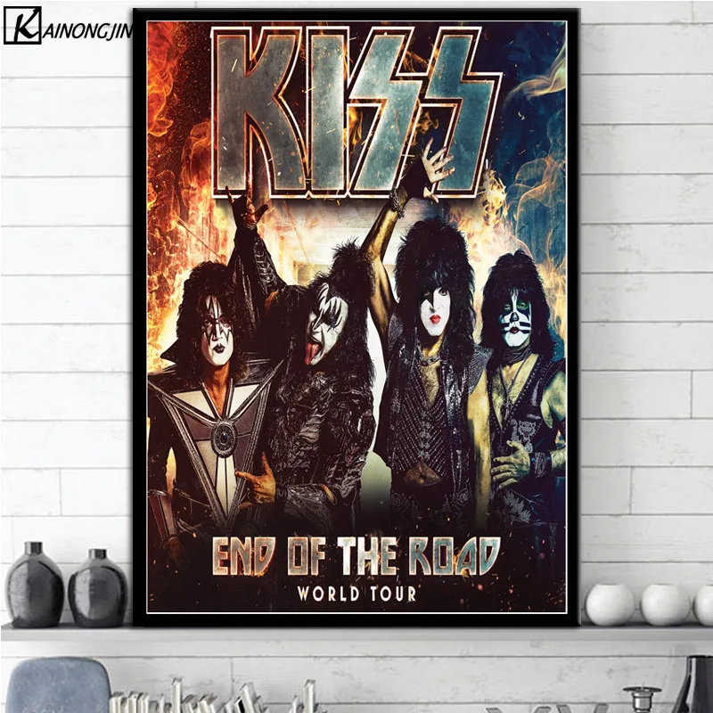 Постер Kiss Band плакаты и принты холст настенная живопись картина для гостиной