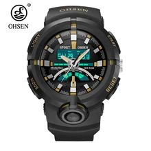 Горячая relogio masculino OHSEN модные спортивные часы цифровые часы мужские золотые наручные часы светодиодный дисплей водонепроницаемые мужские часы