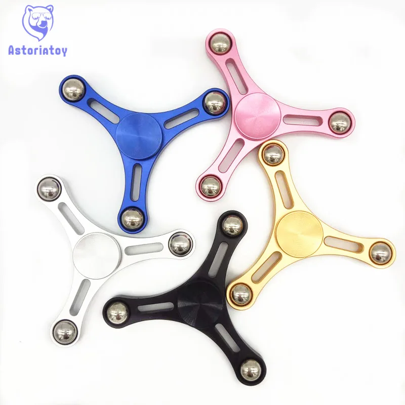Непоседа блесны ручной Spinner стол анти стресс мяч Finger спин Прядильный механизм EDC сенсорными Алюминий сплава игрушка