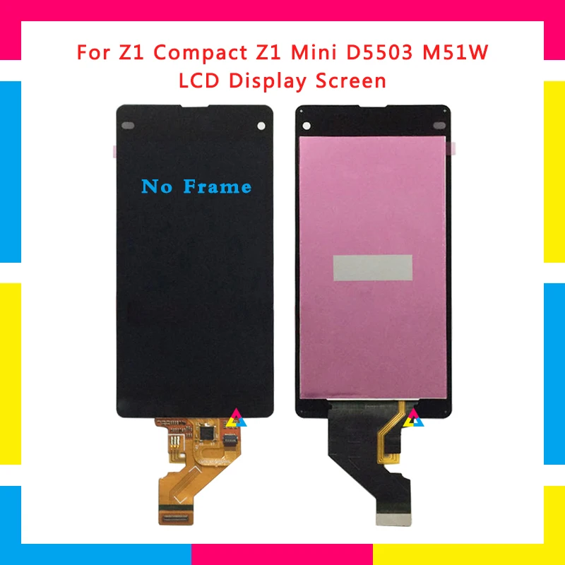 

LCD Display Screen With Touch Screen Digitizer Assembly For Sony Xperia Z1 Compact Z1 Mini M51W D5503 Replacement