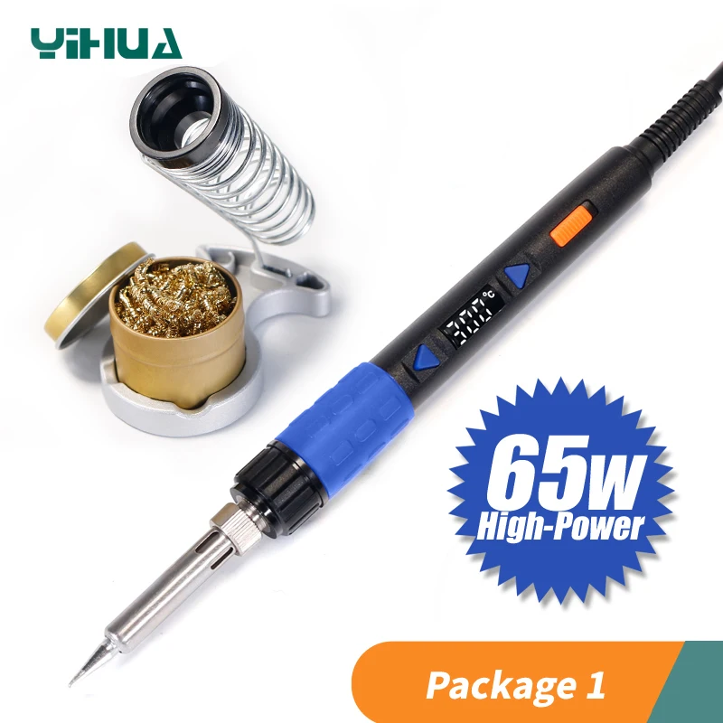 YIHUA 928D III 65 Вт 90 110 большой мощности дополнительный паяльник Регулируемый цифровой