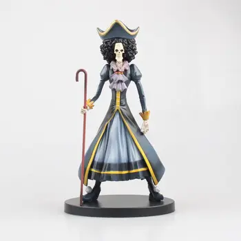 

ONE PIECE Modeling king DXF The battle over the dome 15th The straw hat Pirates BROOK Swordsman Action Figure Toy Box 20cm N097