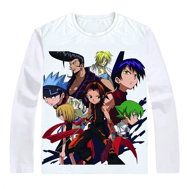 Shaman King T Shirts Multi style Long Sleeve Shirts Shaman Kingu Yoh