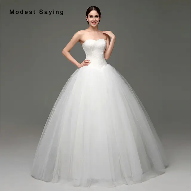 white ball gown dress