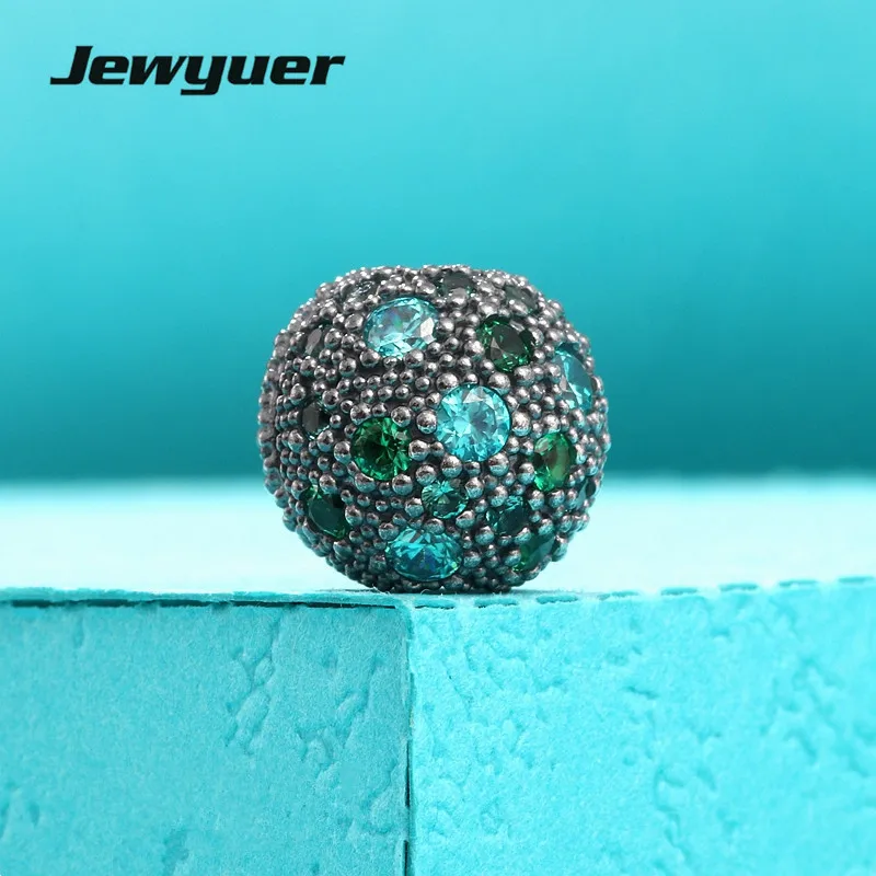 

Jewyuer summer collection clip charms 925 Sterling Silver Cosmic Stars Multi-Colored charms fit Bracelet necklace DIY KT073