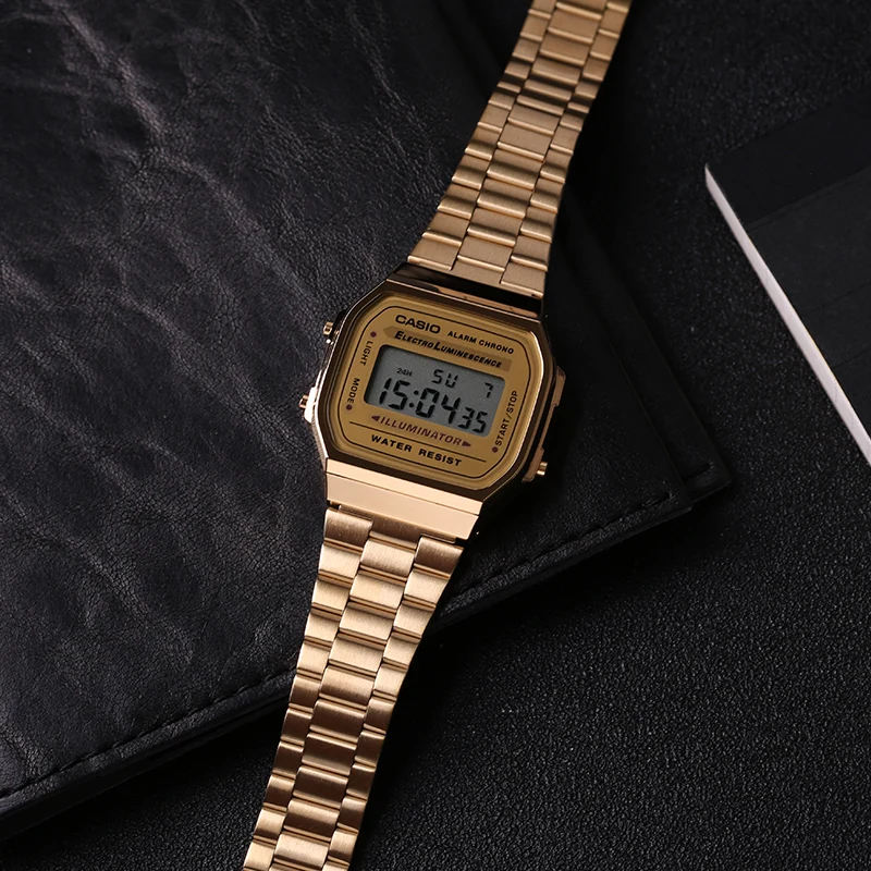 Casio Часы мужские повседневные электронные часы A168WG-9W