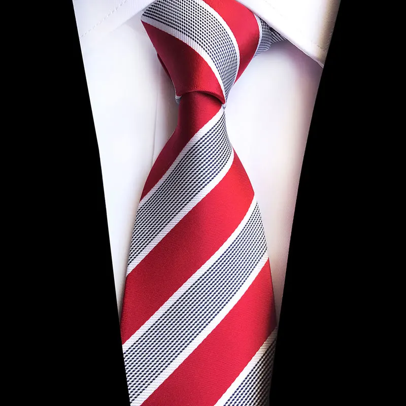 Роскошный 8 см галстук полосатый цветочный плед Пейсли ЖАККАРДОВЫЕ тканые Классические мужские галстуки на шею Свадебные Вечерние шелковые галстуки для жениха - Цвет: FT04