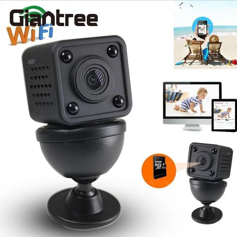 

giantree WiFi Night Vision Camera Camcorder Mini Camera Video Recorder DVR Support TF Baby Monitor