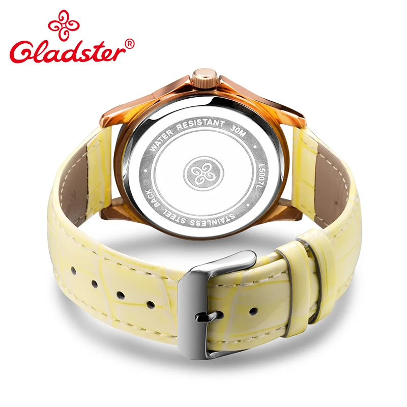 Gladster Роскошные брендовые японские повседневные женские часы с механизмом TMI, уникальные стильные синие желтые женские наручные часы, подарок, женские кварцевые часы