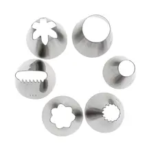 6 шт./компл. Новое поступление Набор наконечников крем печенья трубопровод насадка инструменты для выпечки для украшения торта и выпечки DIY нержавеющая сталь