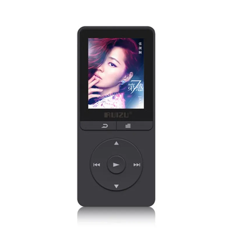 Оригинальная английская версия RUIZU X20 ультратонкий MP3 плеер с 8 Гб оперативной памяти, 16 Гб встроенной памяти, и 1,8 дюймов Экран может играть 80 h, RUIZU X20 - Цвет: Черный