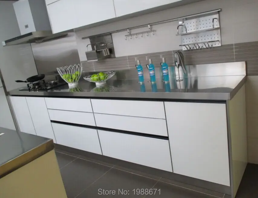 metal drawer stainless steel kitchen pantry in