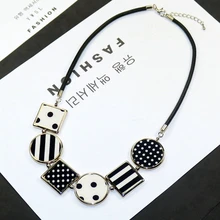 Осень и зима новая мода, атмосфера, волнистые пятна, полосы, УФ ткань, короткие ожерелья, женская одежда аксессуары, swea