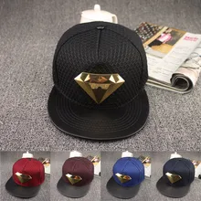 Европейская летняя сетчатая бейсбольная кепка со стразами, кепка для мужчин и женщин, Повседневная Кепка в стиле хип-хоп с козырьком