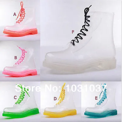 clear jelly boots