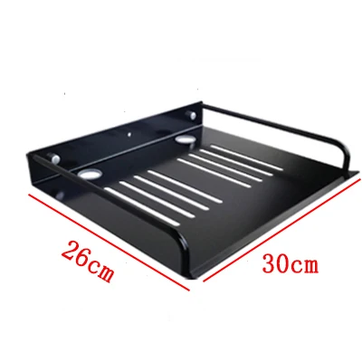 

Black Wireless Wifi Router Support Shelf Brackets, 30cm length x 26cm width