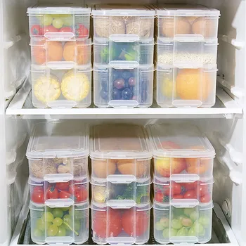 

Plastic organizador storage box Refrigerator Bin Save Space Non-toxic Eco-friendly Healthy make up organizador de maquillaje