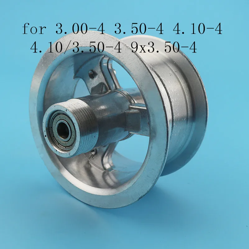 

3.00-4 3.50-4 4.10-4 4.10/3.50-4 9x3.50-4'' aluminum wheel hub 4''rims for Electric scooter 49cc Mini Quad Dirt Bike ATV Buggy