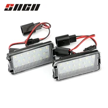 SNCN 2 pz Luce Della Targa A LED Auto Posteriore Numero di Lampada Lampadine Auto Per Seat Ibiza 6L Altea Cordoba Leon toledo III 2004-2009