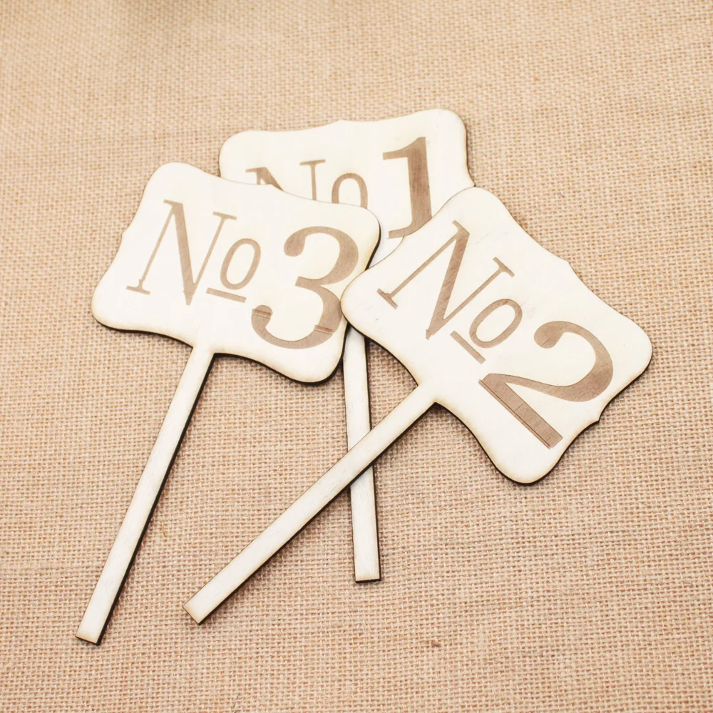 

Vintage Wood Wedding Table Numbers 1-20 Rustic Wooden Place Card Holder Table Number for Wedding Decoration Event Party Supplies