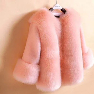 Зимняя куртка для девочек; детская одежда; Детские пальто; утепленные куртки для маленьких девочек; однотонные зимние комбинезоны; осенняя одежда; теплая верхняя одежда - Цвет: Pink