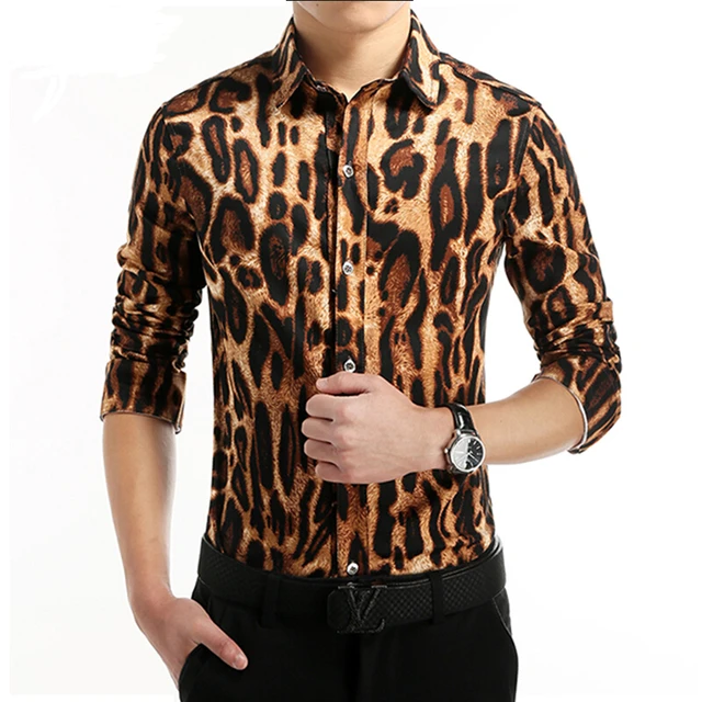 2017 Nueva Marca de Moda de Los Hombres Camisa de Manga