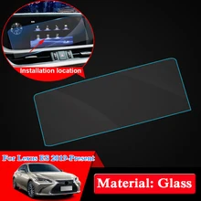 QCBXYYXH For Lexus ES 2019 Car Styling GPS Navigation Screen Glass Protective Film Dashboard Display Protective Film