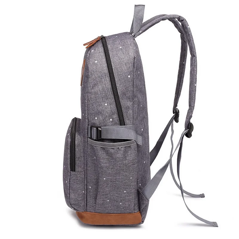 Корейская оксфордская школьная сумка с узором в горошек для студентов, школьная сумка для девочек-подростков, Повседневная сумка, студенческий рюкзак, рюкзак, сумка для ноутбука, рюкзак